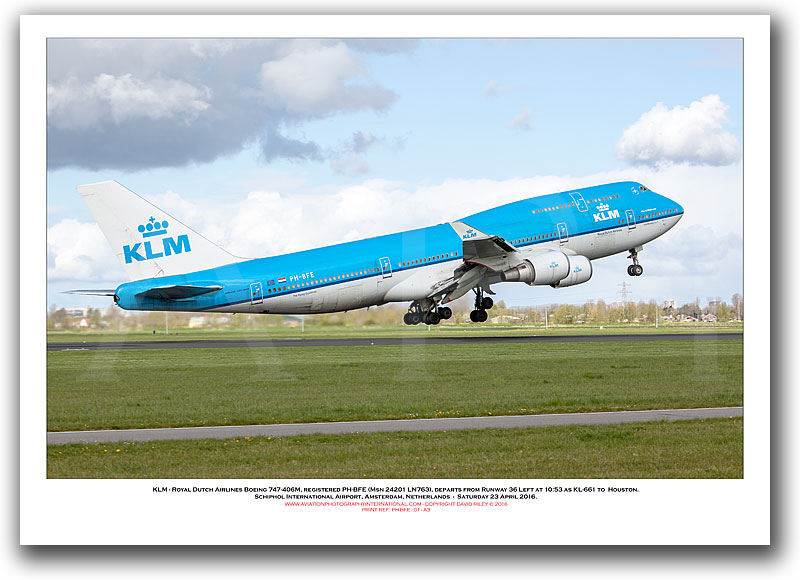 PH-BFE -  KLM - Royal Dutch Airlines Boeing 747-406M (Msn 24201 Ln 763) - 01