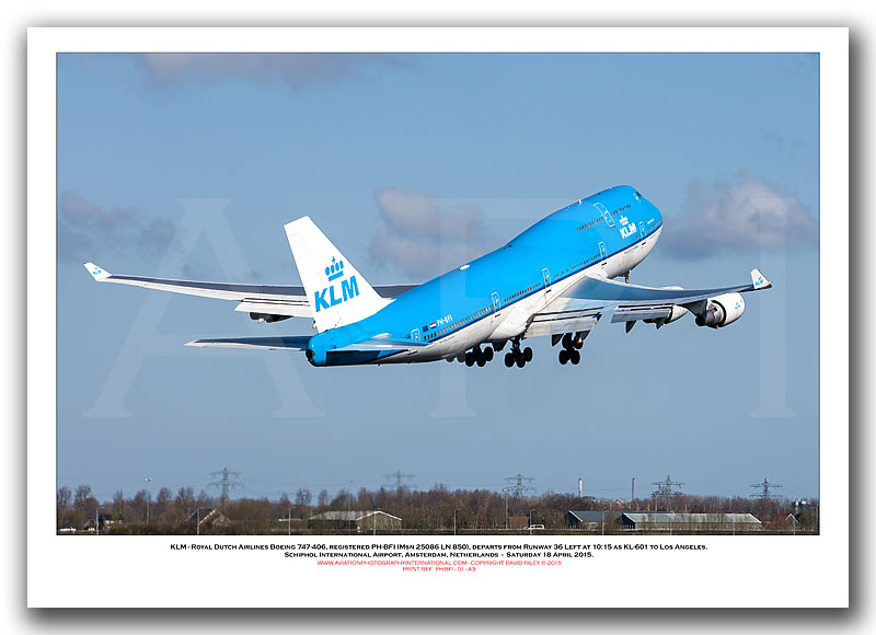 PH-BFI -  KLM - Royal Dutch Airlines Boeing 747-406M (Msn 25086 Ln 850) - 01