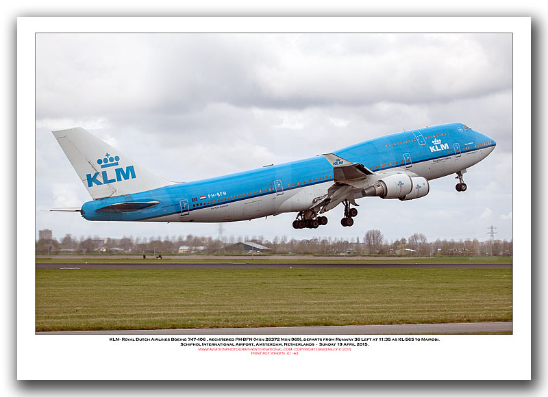 PH-BFN -  KLM - Royal Dutch Airlines Boeing 747-406 (Msn 26372 Ln 969) - 01