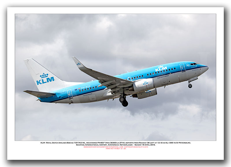 PH-BGF -  KLM - Royal Dutch Airlines Boeing 737-7K2 WL (Msn 30365 Ln 2714) - 01