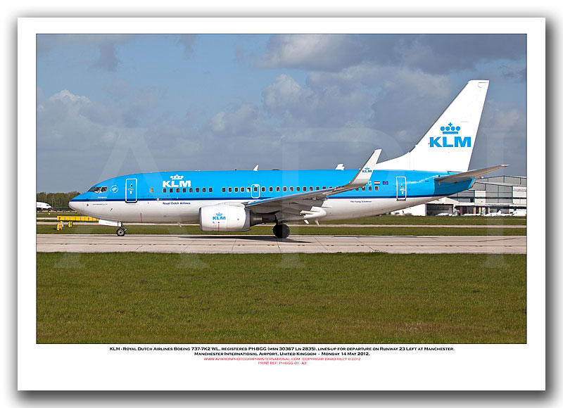 PH-BGG -  KLM - Royal Dutch Airlines Boeing 737-7K2 WL (Msn 30367 Ln 2835) - 01