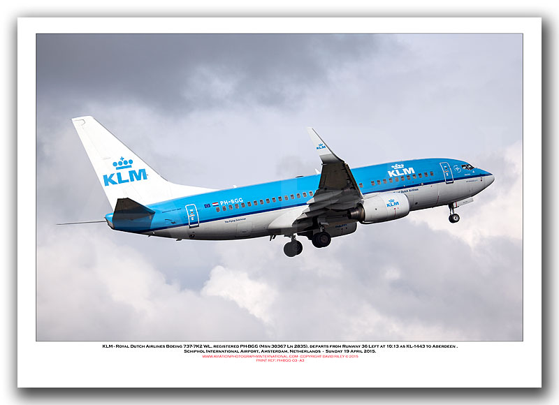 PH-BGG -  KLM - Royal Dutch Airlines Boeing 737-7K2 WL (Msn 30367 Ln 2835) - 03