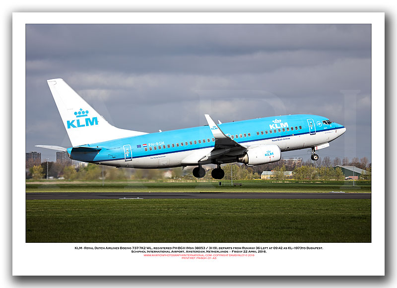 PH-BGH -  KLM - Royal Dutch Airlines Boeing 737-7K2 WL (Msn 38053 Ln 3119) - 01