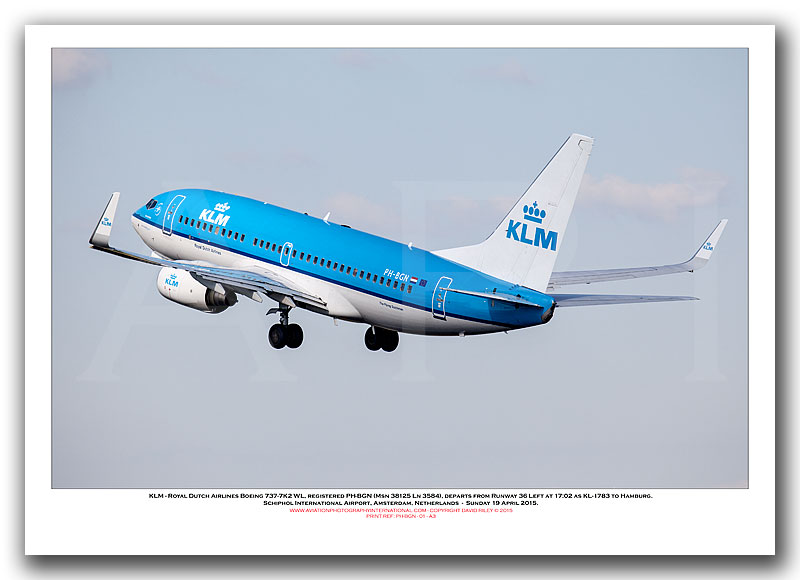 PH-BGN -  KLM - Royal Dutch Airlines Boeing 737-7K2 WL (Msn 38125 Ln 3584) - 01