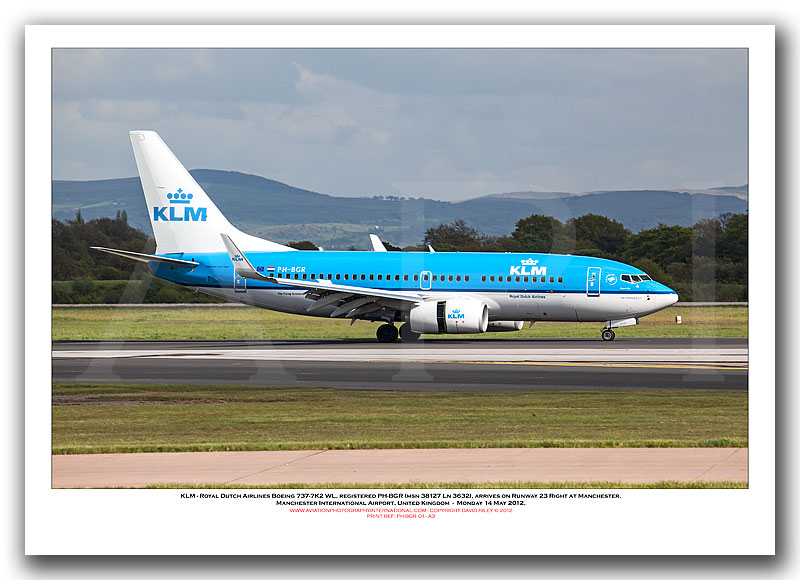 PH-BGR -  KLM - Royal Dutch Airlines Boeing 737-7K2 WL (Msn 39446 Ln 3728) - 01
