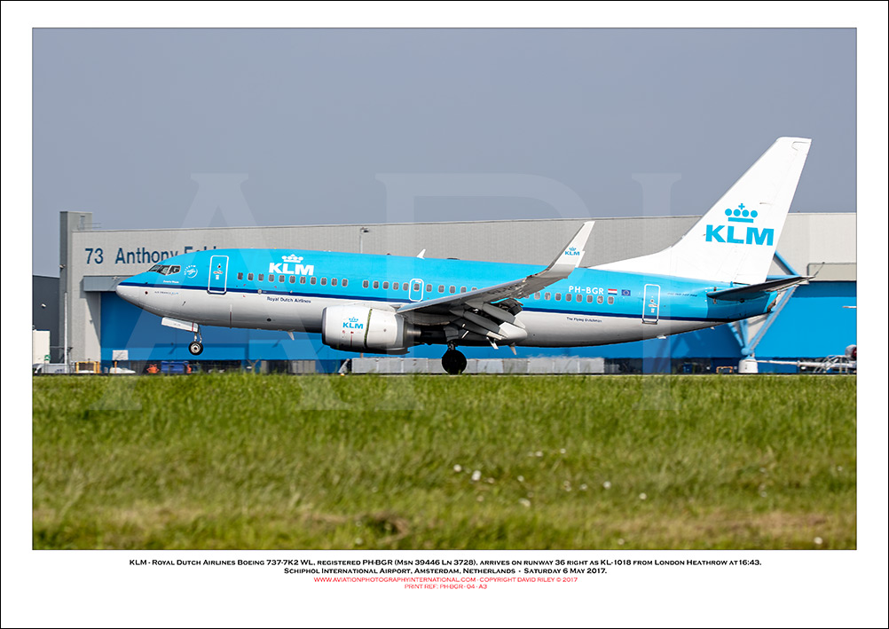 PH-BGR -  KLM - Royal Dutch Airlines Boeing 737-7K2 WL (Msn 39446 Ln 3728) - 04