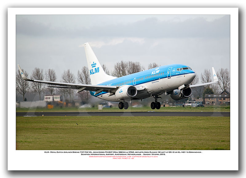 PH-BGT -  KLM - Royal Dutch Airlines Boeing 737-7K2 WL (Msn 38634 Ln 3762) - 01