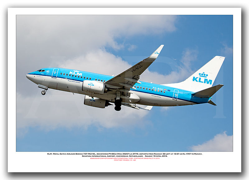 PH-BGU -  KLM - Royal Dutch Airlines Boeing 737-7K2 WL (Msn 39257 Ln 3779) - 01