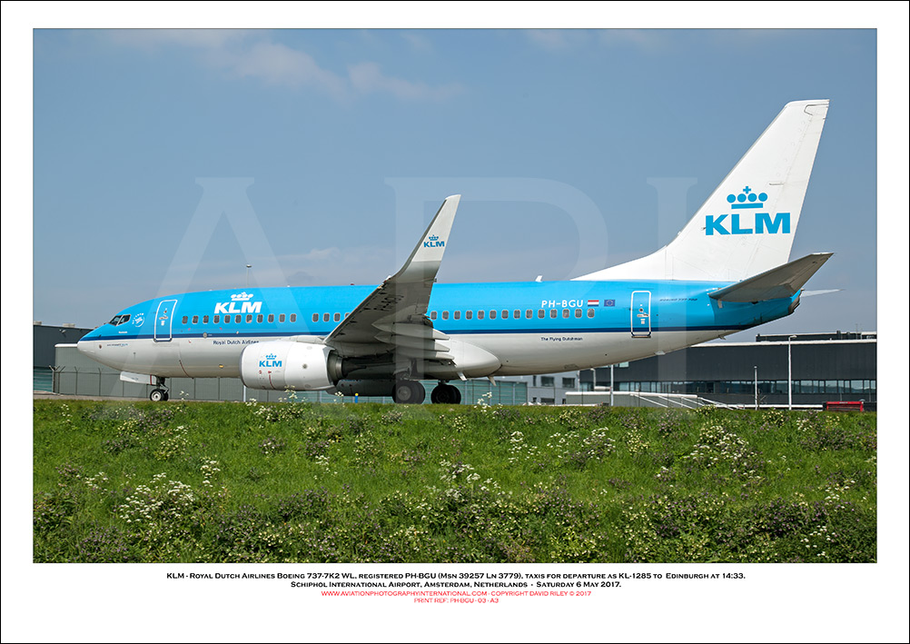 PH-BGU -  KLM - Royal Dutch Airlines Boeing 737-7K2 WL (Msn 39257 Ln 3779) - 03