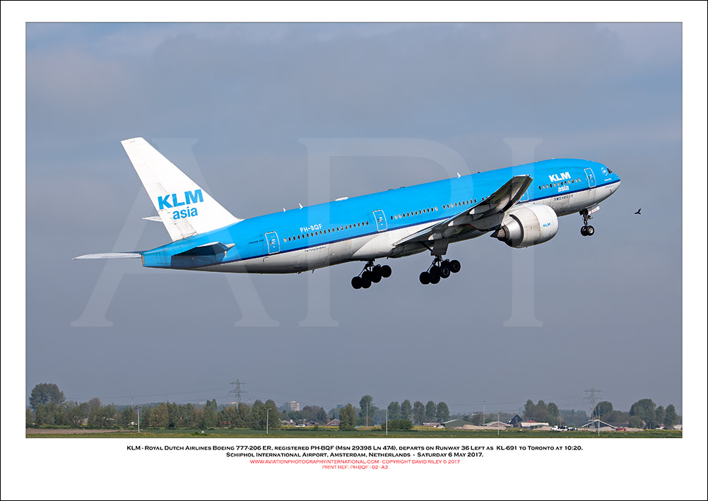 PH-BQF -  KLM - Royal Dutch Airlines Boeing 777-206 ER (Msn 29398 Ln 474) - 02