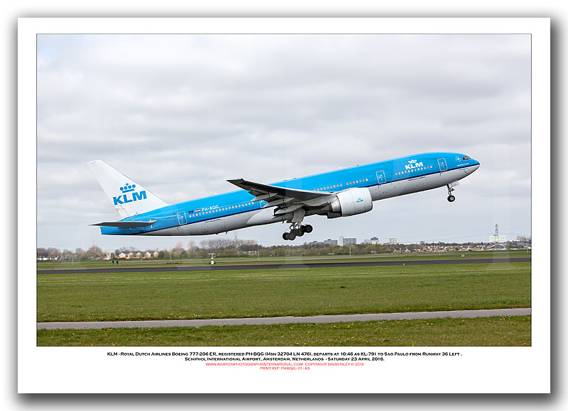 PH-BQG -  KLM - Royal Dutch Airlines Boeing 777-206 ER (Msn 32704 Ln 476) - 01