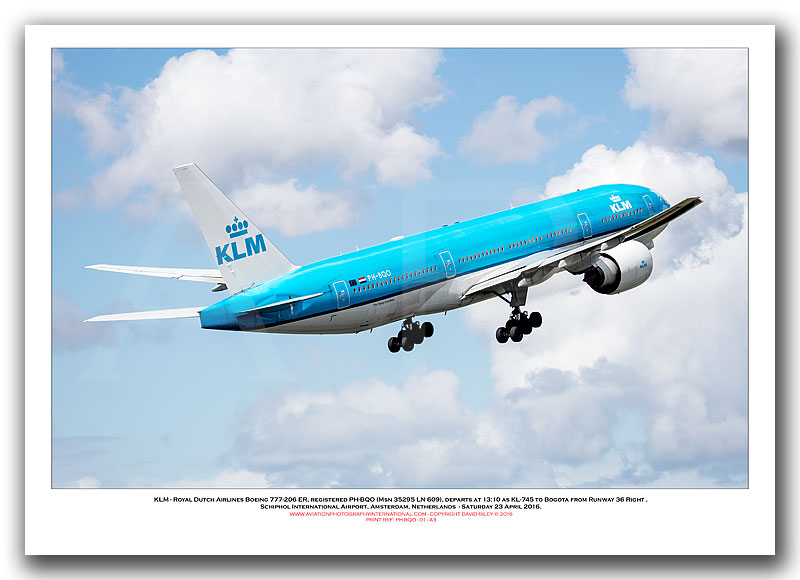PH-BQO -  KLM - Royal Dutch Airlines Boeing 777-206 ER (Msn 35295 Ln 609) - 01