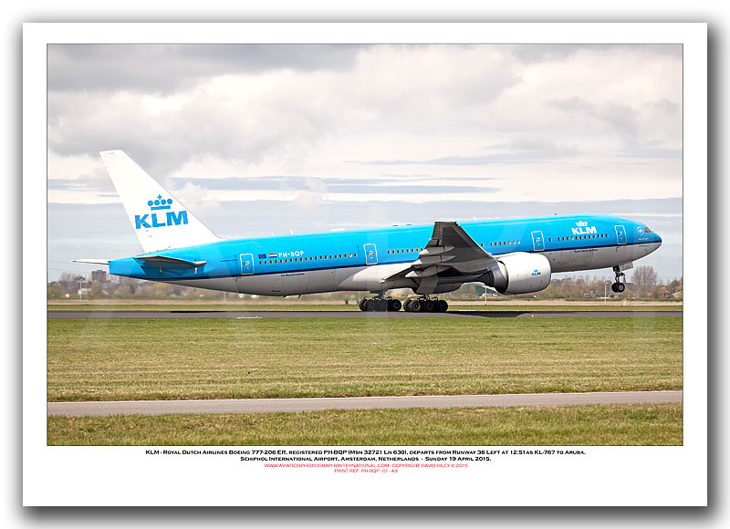 PH-BQP -  KLM - Royal Dutch Airlines Boeing 777-206 ER (Msn 32721 Ln 630) - 01