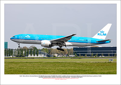 PH-BQP -  KLM - Royal Dutch Airlines Boeing 777-206 ER (Msn 32721 Ln 630) - 02
