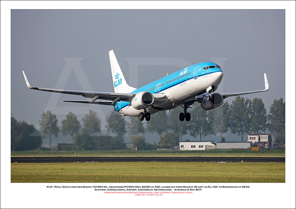 PH-BXN -  KLM - Royal Dutch Airlines Boeing 737-8K2 WL (Msn 30356 Ln 728) - 02