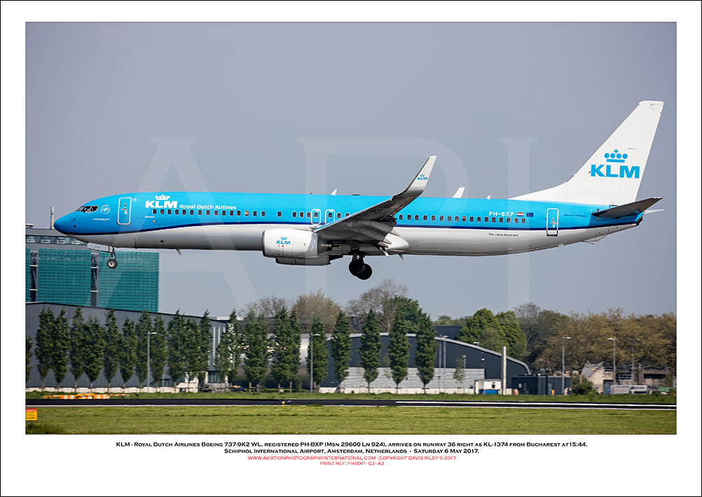 PH-BXP -  KLM - Royal Dutch Airlines Boeing 737-9K2 WL (Msn 29600 Ln 924) - 03