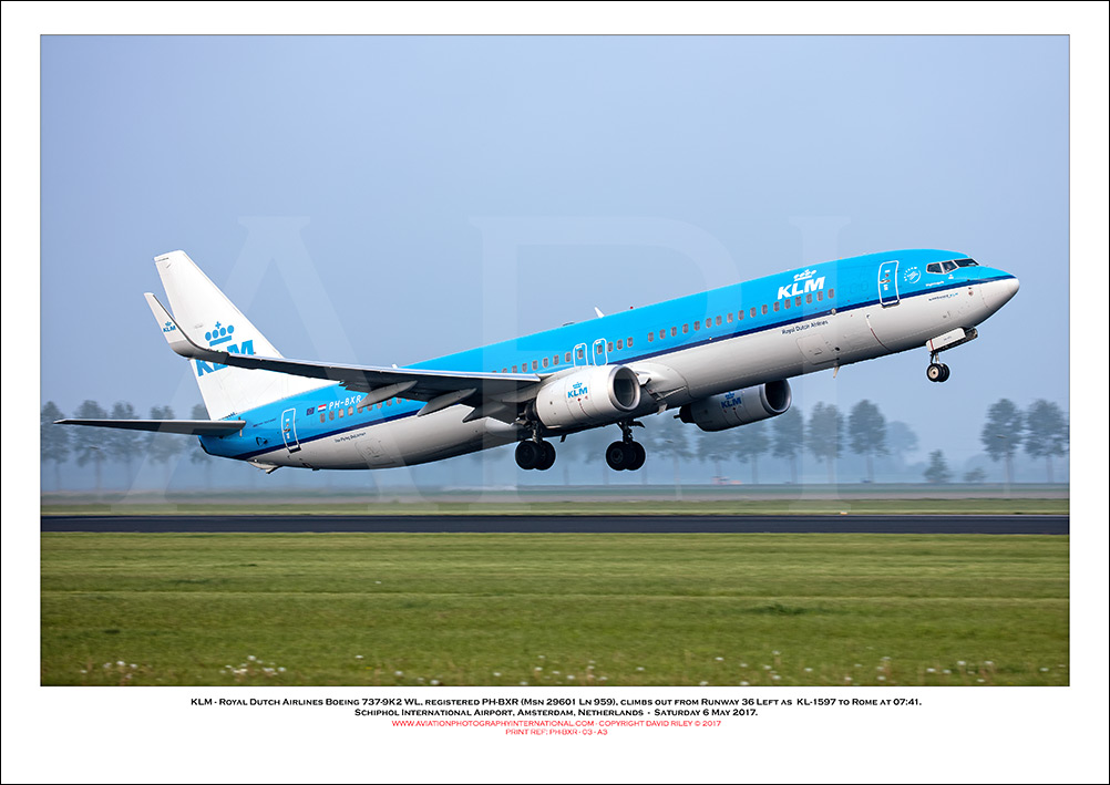 PH-BXR -  KLM - Royal Dutch Airlines Boeing 737-9K2 WL (Msn 28601 Ln 959) - 03