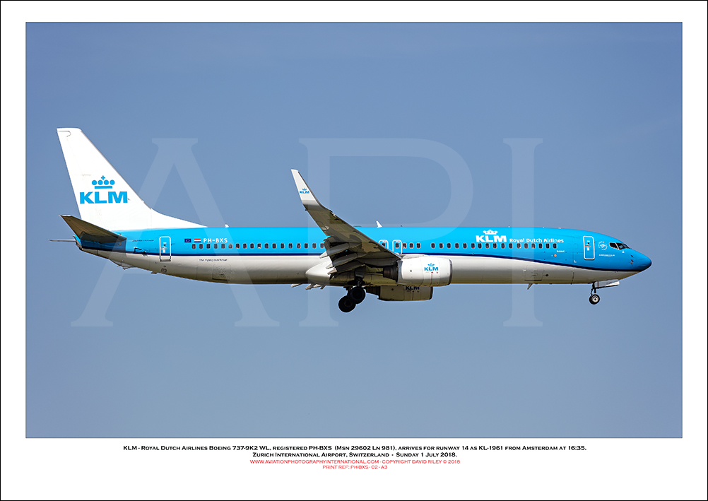PH-BXS -  KLM - Royal Dutch Airlines Boeing 737-9K2 WL (Msn 29602 Ln 981) - 02