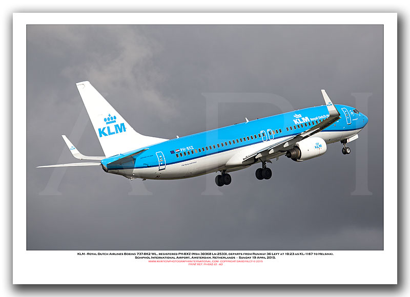 PH-BXZ -  KLM - Royal Dutch Airlines Boeing 737-8K2 WL (Msn 30368 Ln 2533) - 01