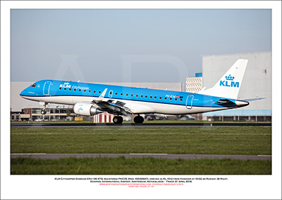PH-EXE - KLM Cityhopper Embraer ERJ -190 STD (Msn 190-00687) - 01