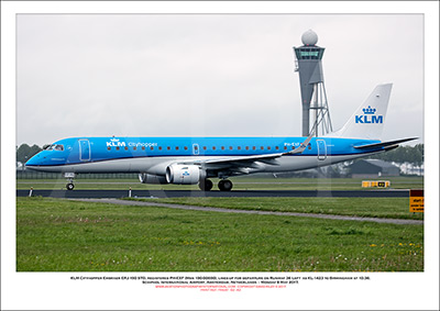 PH-EXF - KLM Cityhopper Embraer ERJ -190 STD (Msn  190-00690) - 02
