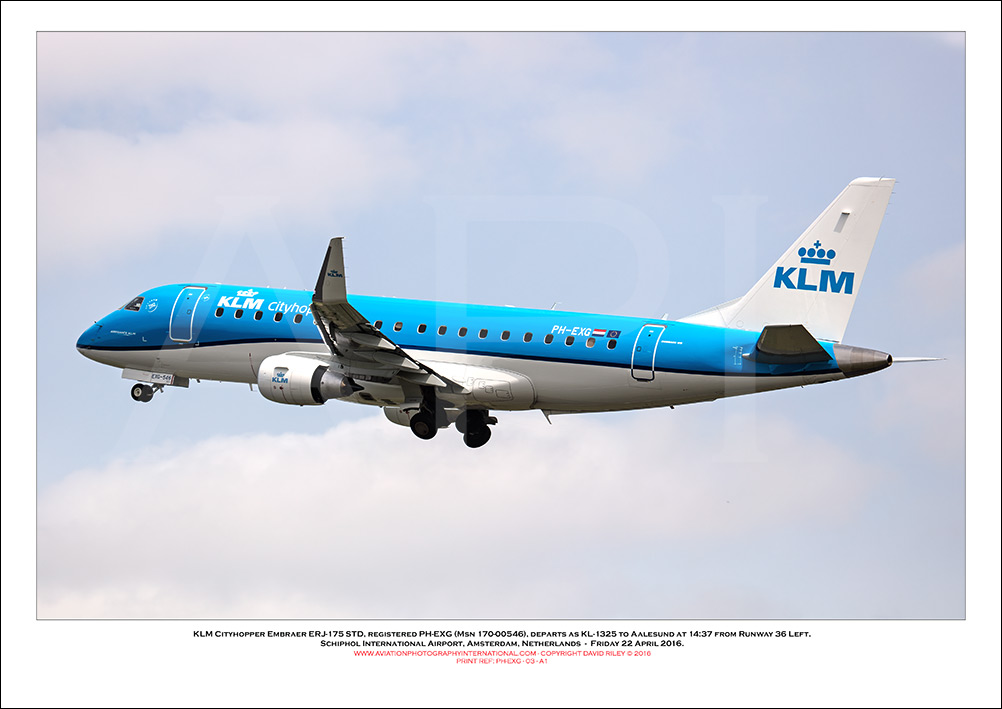 PH-EXG - KLM Cityhopper Embraer ERJ -175 STD (Msn 170-00546) - 03