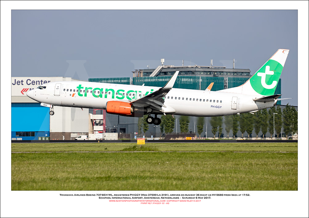PH-GGY - Transavia Airlines Boeing 737-8EH WL  (Msn 36599 Ln 3191) - 01