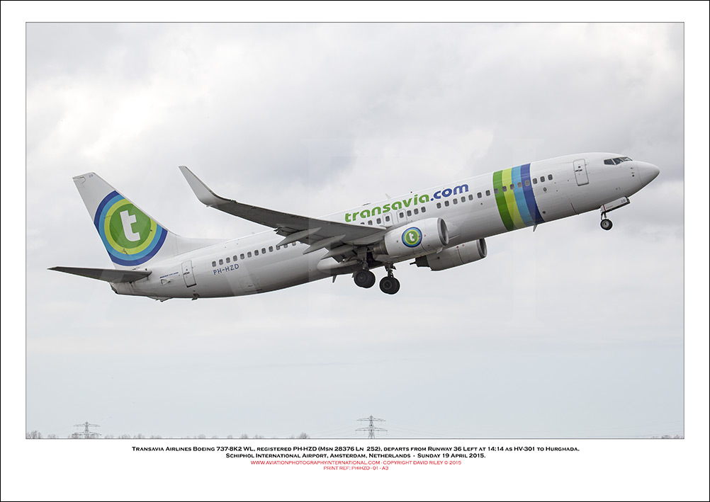 PH-HZD - Transavia Airlines Boeing 737-8K2 WL  (Msn 28376 Ln  252) - 01