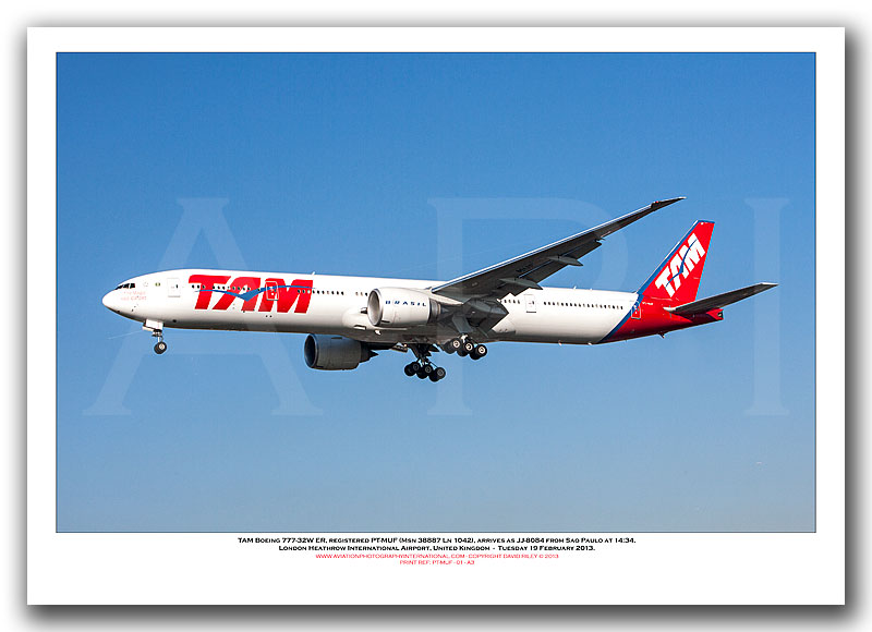 PT-MUF - TAM Boeing 777-32W ER (Msn 38887 Ln 1042) - 01