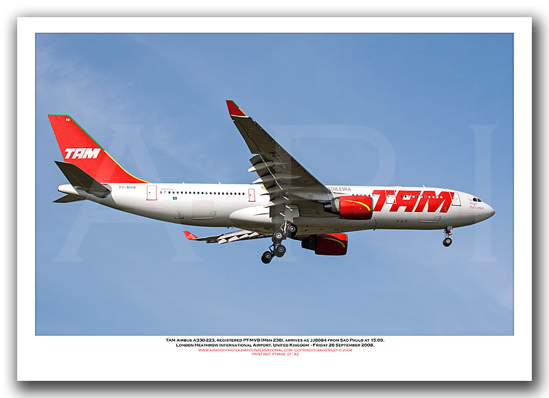 PT-MVB - TAM Airbus A330-223 (Msn  238) - 01