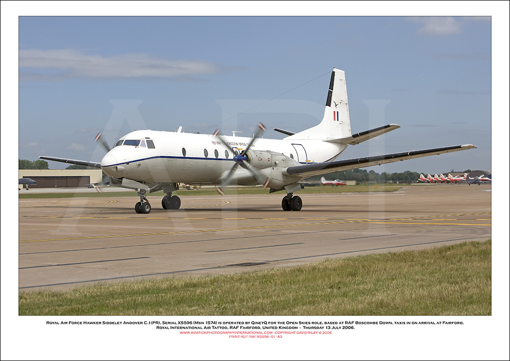 RAF-XS596 - Royal Air Force Hawker Siddeley Andover C.1(PR)  (Msn 1574) - 01