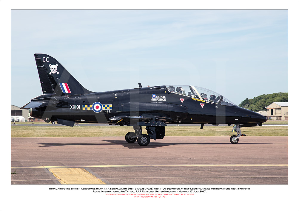 RAF-XX191 - Royal Air Force British Aerospace Hawk T.1A (Msn  312038 / 038) - 01
