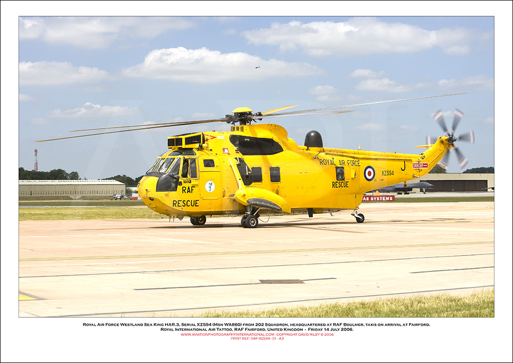 RAF-XZ594 - Royal Air Force Westland Sea King HAR.3  (Msn WA860) - 01