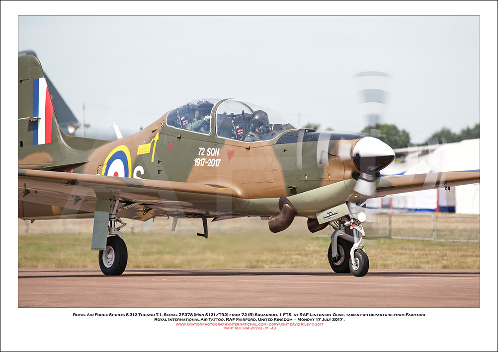 RAF-ZF378 - Royal Air Force Short S-312 Tucano T.1  (Msn S121/T92) - 01