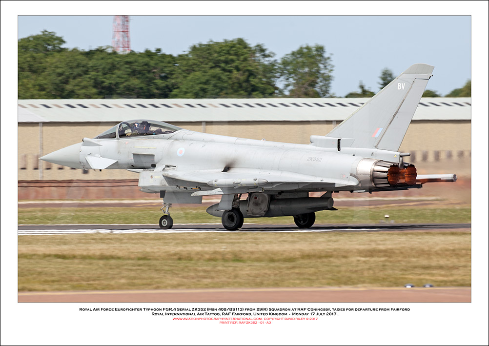 RAF-ZK352 - Royal Air Force Eurofighter Typhoon FGR.4 (Msn 408/BS113) - 01