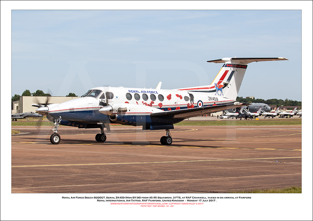 RAF-ZK459 - Royal Air Force Beech B200GT  (Msn BY-36) - 01
