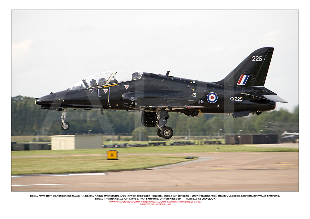 RN-XX225 - Royal Navy British Aerospace Hawk T.1  (Msn 312061/061) - 01