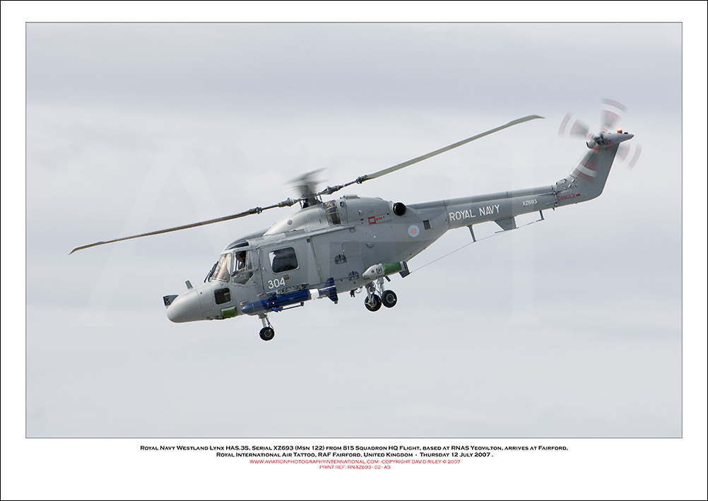 RN-XZ693 - Royal Navy Westland Lynx HAS.3S  (Msn 122) - 02