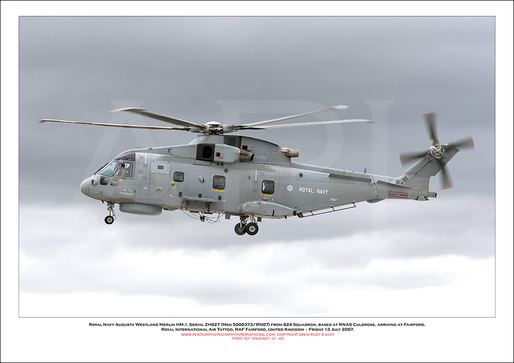 RN-ZH827 -Royal Navy Augusta Westland Merlin HM.1 (Msn 50037/RN07) - 01