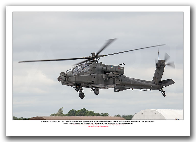 RNLAF-Q-30 - Royal Netherlands Air Force  Boeing AH-64D Apache Longbow (Msn DN030) - 01