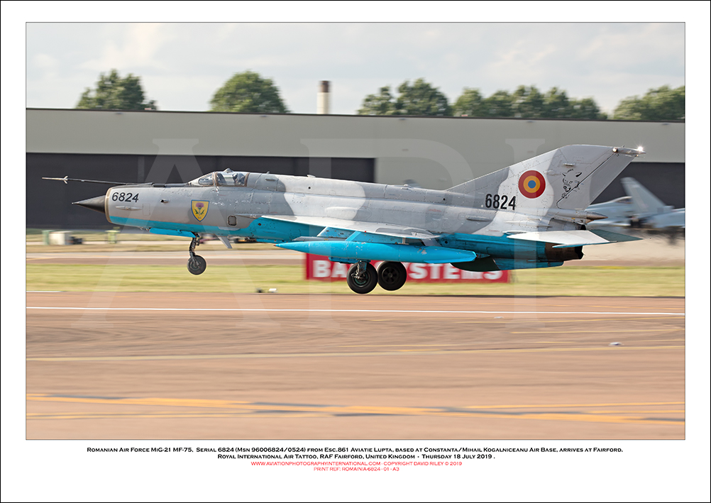 ROMANIA-6824- Romanian Air Force MiG-21 MF-75, (Msn 96006824/0524) - 01