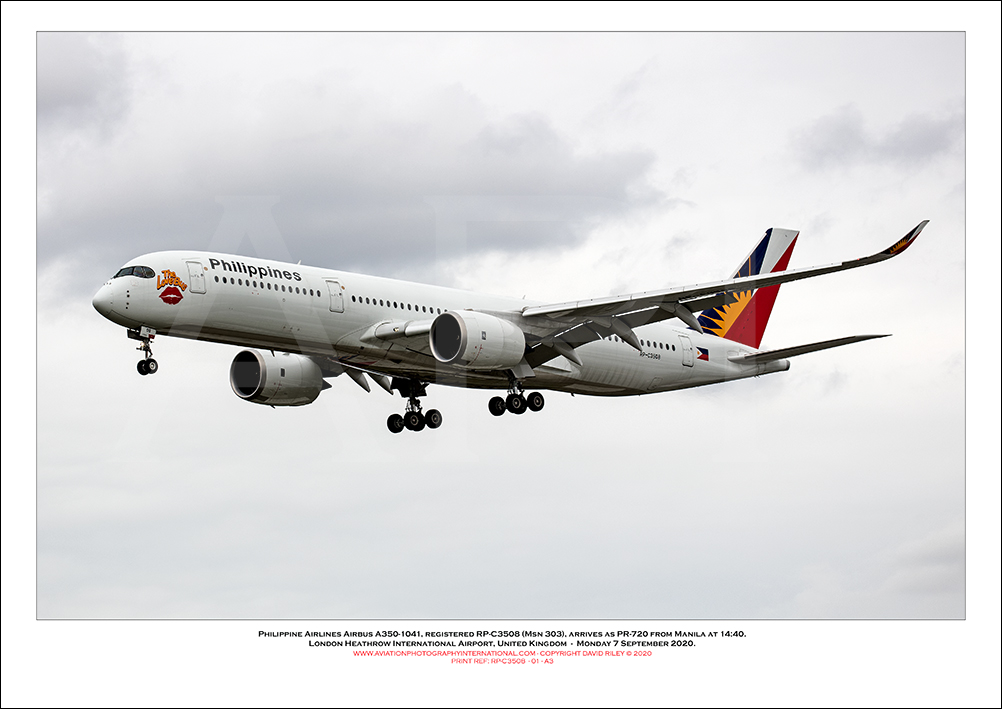RP-C3508 - Philippine Airlines Airbus A350-1041  (Msn 303) - 01