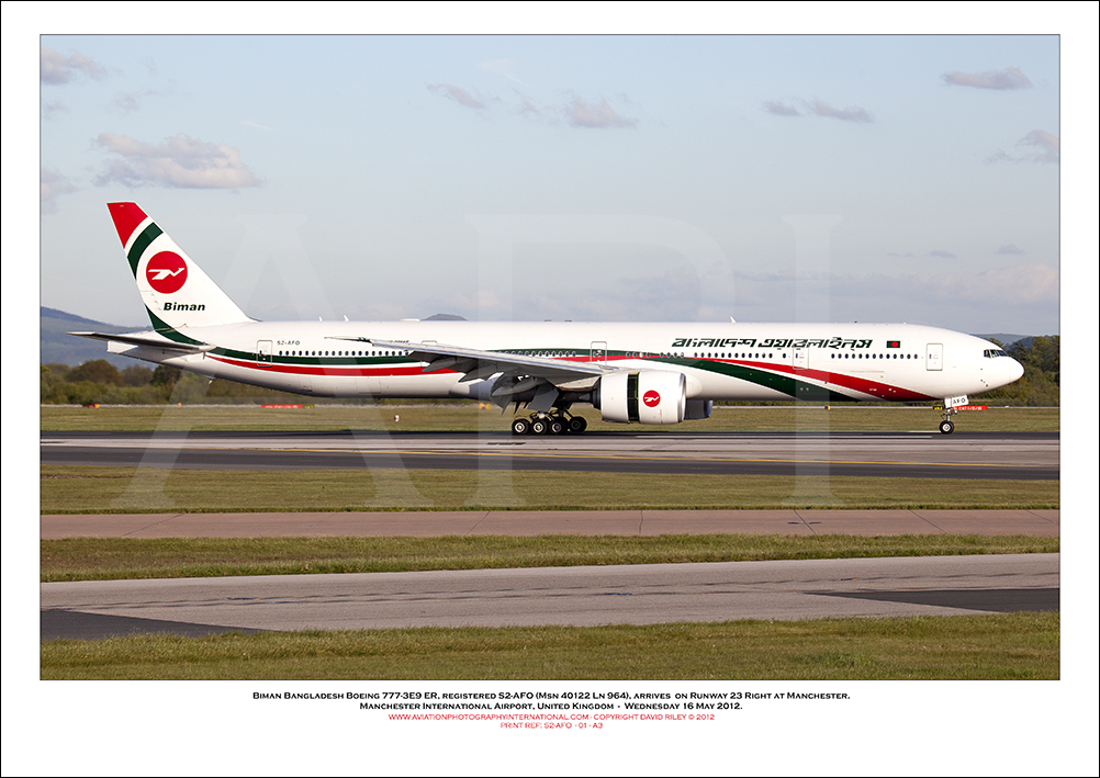 S2-AFO - Biman Bangladesh Boeing 777-3E9 ER, (Msn 40122 Ln 964 - 01