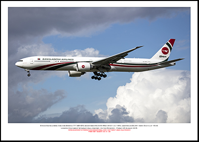 S2-AHN - Biman Bangladesh Boeing 777-3E9 ER, (Msn 40122 Ln 964 - 01