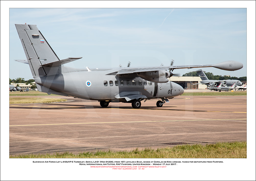 SLOVENIA-L4-01 - Slovenian Air Force Let L-410UVP-E Turbolet (Msn  912606) - 01
