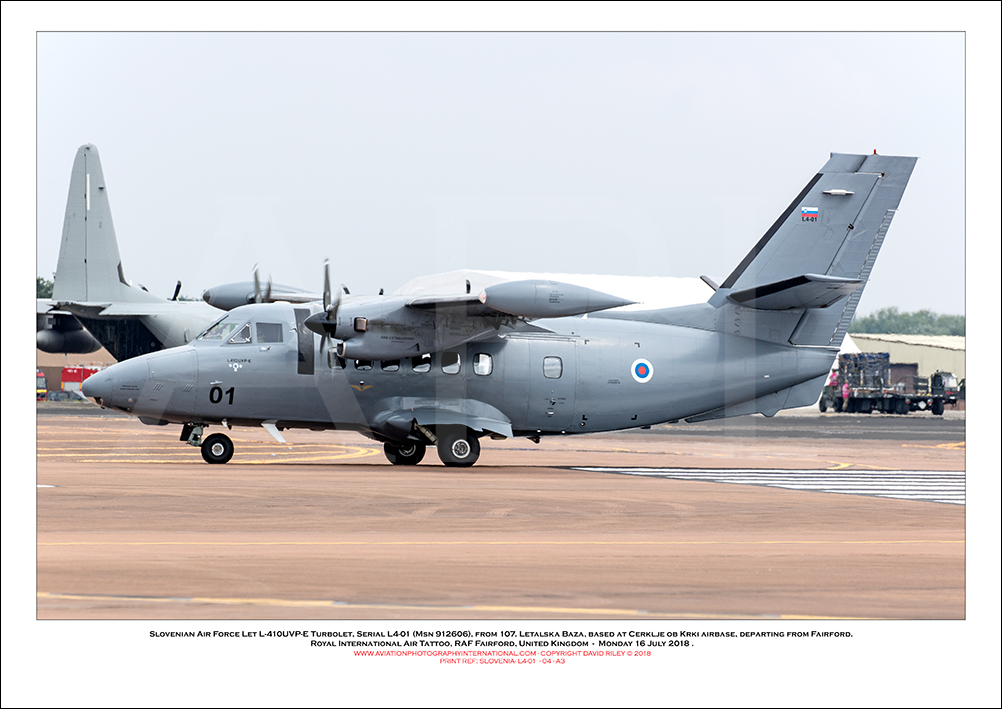 SLOVENIA-L4-01 - Slovenian Air Force Let L-410UVP-E Turbolet (Msn  912606) - 04