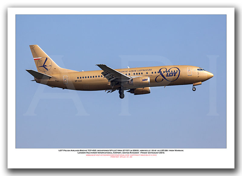 SP-LLC - LOT - Polish Airlines Boeing 737-450  (Msn 27157 Ln 2502) - 01