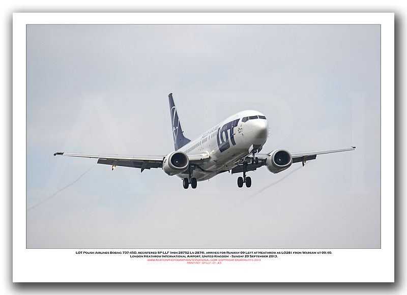 SP-LLF - LOT - Polish Airlines Boeing 737-450  (Msn 28752 Ln 2874) - 01