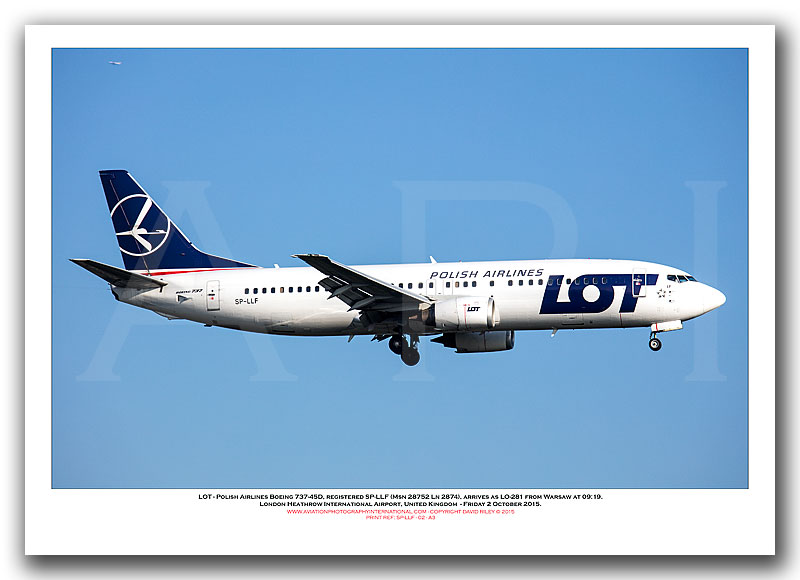 SP-LLF - LOT - Polish Airlines Boeing 737-450  (Msn 28752 Ln 2874) - 02