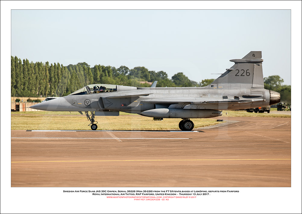 SWEDEN-39226 - Swedish Air Force Saab JAS 39C Gripen (Msn 39-226) - 01